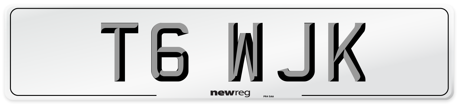 T6 WJK Number Plate from New Reg
